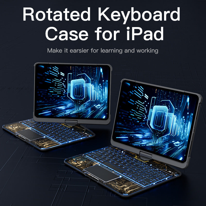 Transparent iPad keyboard case compared with Apple Magic Keyboard